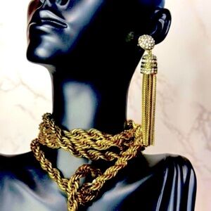 Heidi Daus "Old School Gold Chain" 3-Piece Set